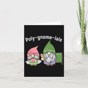 Polygnomeials Math Teacher  Card