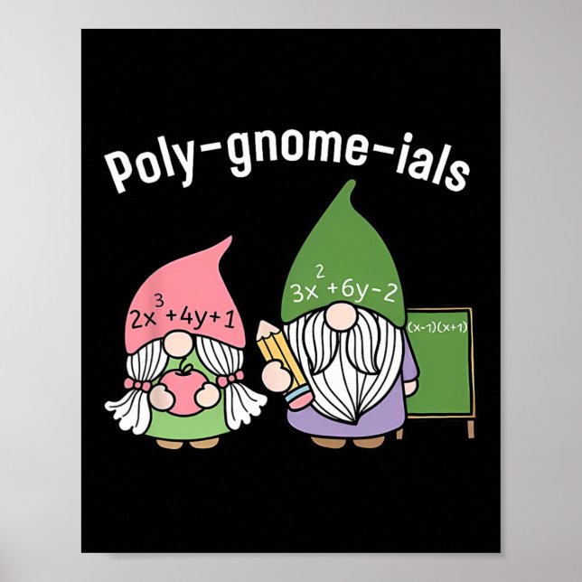 Polygnomeials Math Teacher  Poster (Front)