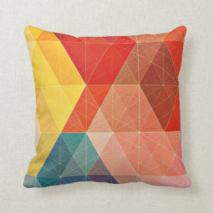 Polygon Abstract Cushion