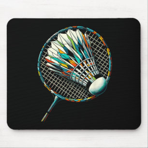 Polygon Art Badminton Player Shuttle Badmintoner  Mouse Pad