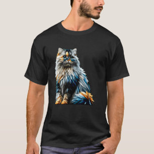 Polygon Art Himalayan Cat Persian T-Shirt