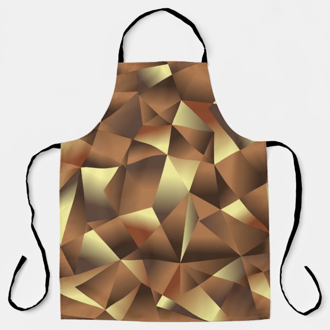 Polygon Background: Abstract Textured Art Apron (Front)