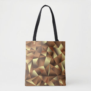Polygon Background: Abstract Textured Art Tote Bag