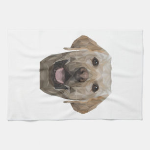Polygon Dog Daddy Dog Mum Dogfather Labrador Tea Towel