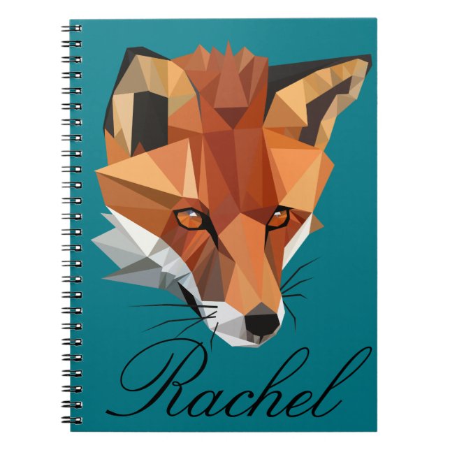 Polygon Fox Custom Notebook (Front)