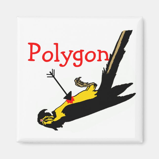 Polygon Funny Math Teacher Gift Magnet (Front)