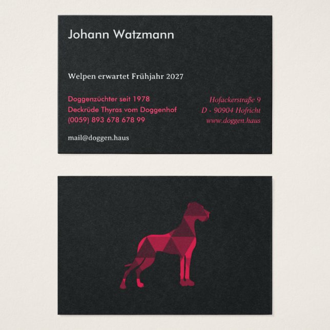 Polygon Great Dane Pink (Front & Back)