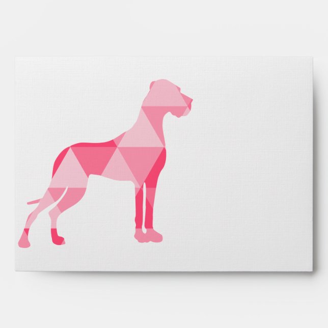 Polygon Great Dane Pink Envelopes (Front)