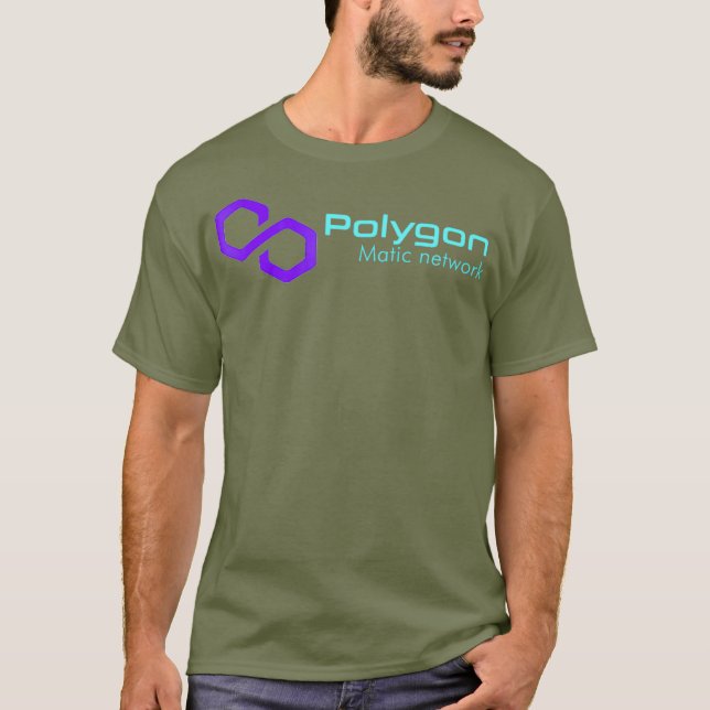POLYGON MATIC Crypto Decentralised Finance Token T-Shirt (Front)