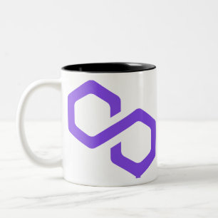 Polygon MATIC Logo Crypto Blockchain Two-Tone Coffee Mug