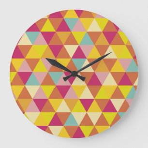 Polygon Multi colour Triangles in Geometrical Large Clock