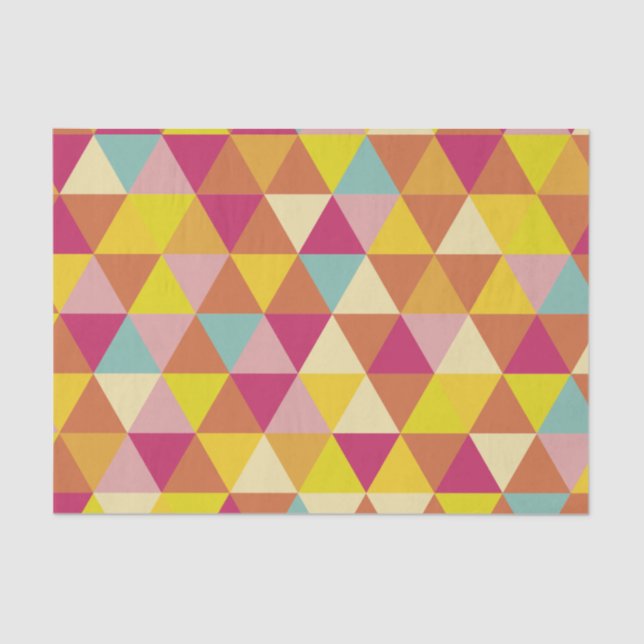Polygon Multi colour Triangles in Geometrical Shap Tissue Paper (Front)