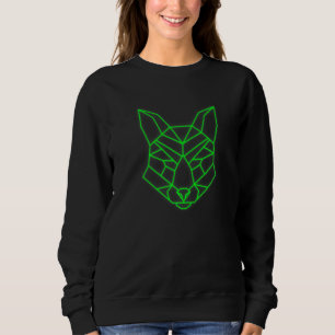 Polygon Triangle Fox Collector Cool Graphic Africa Sweatshirt