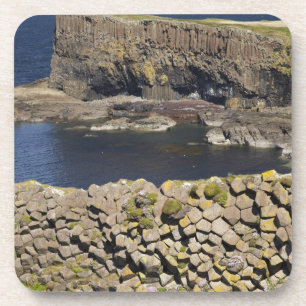 Polygonal basalt, Staffa, off Isle of Mull, Coaster