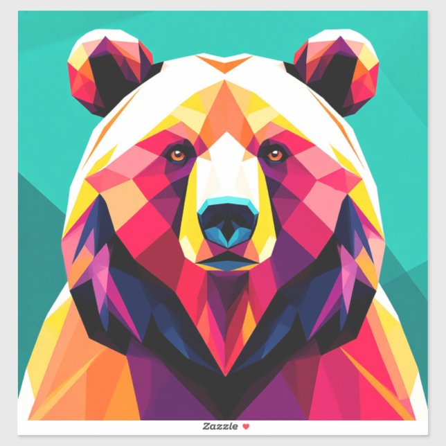 Polygonal Bear with Abstract Style (Sheet)