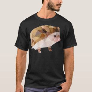 Polygonal Cute Hedgehog Furzepig Hedgepig Pet Anim T-Shirt