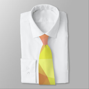 Polygonal geometrical triangles bright colourful c tie
