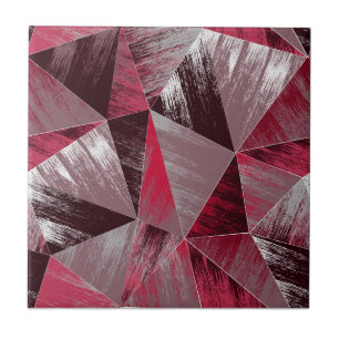Polygonal grunge pattern with triangles. tile