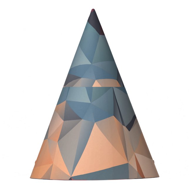 Polygonal Mosaic: Creative Geometrical Elegance. Party Hat (Front)