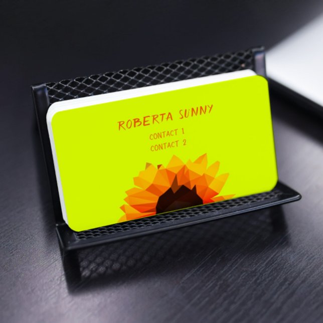 polygonal  sunflower  -  Hello  business card (Creator Uploaded)