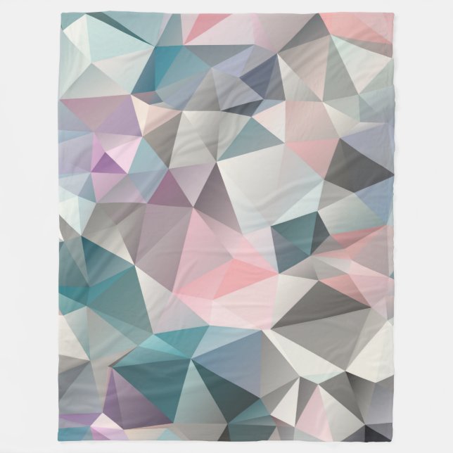 polygonal, triangles fleece blanket (Front)