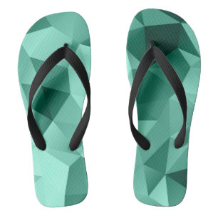 Polygonal triangles geometrical print jandals