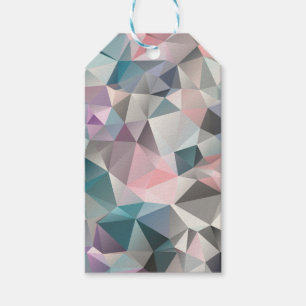 polygonal, triangles gift tags