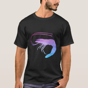 Polygonal Tropical King Prawn T-Shirt