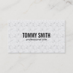 Polygons black & white business card