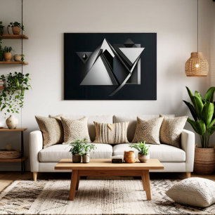 Polygons Precise Overlays Canvas Print