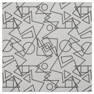 Polygons Rings Triangles Rectangles Squares MIX Fabric