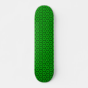Polygons v1 - Black and Green Skateboard