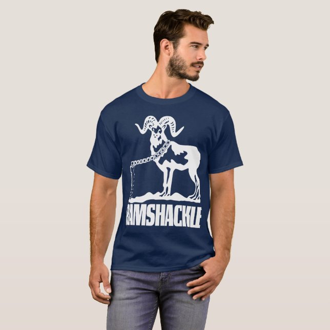 Polyhedron Collider Podcast - Ramshackle (White) T-Shirt (Front Full)