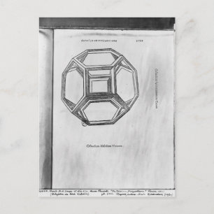 Polyhedron, from 'De Divina Proportione' Postcard