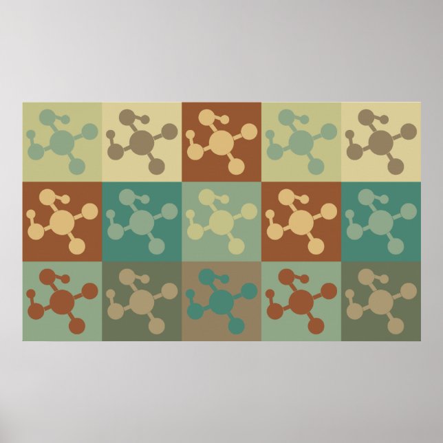 Polymer Chemistry Pop Art Poster (Front)