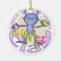 Polymer Clay Artists Personalised Ornament