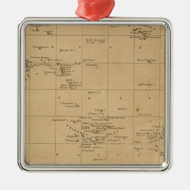 Polynesia 2 metal tree decoration (Front)