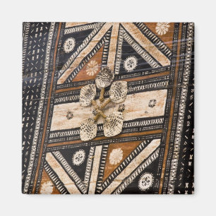 Polynesia, Kingdom of Tonga. Detail of tapa Magnet