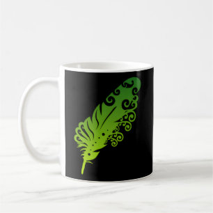 Polynesia Maori Feather Tribal Tattoo New Zealand Coffee Mug