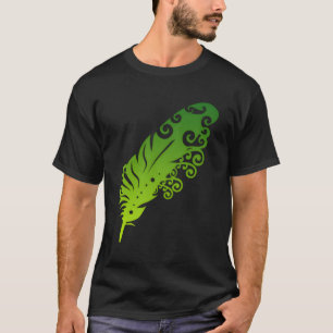 Polynesia Maori Feather Tribal Tattoo New Zealand T-Shirt