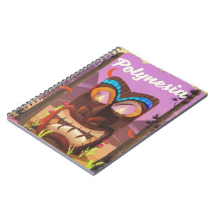 Polynesia Tiki mask Notebook