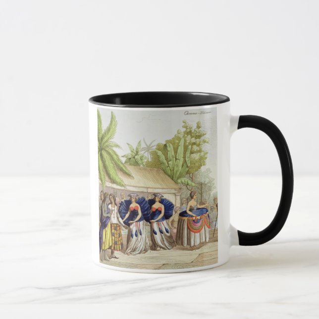 Polynesian Dancing Girls, engraved by A. Bernati ( Mug (Right)