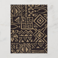 Polynesian Design Postcard