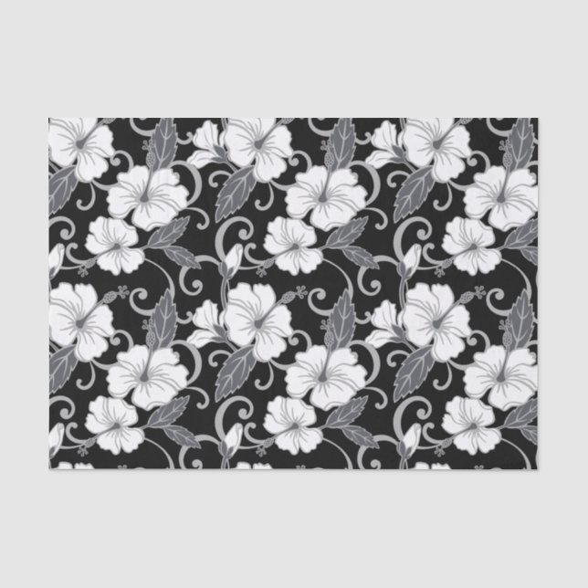 POLYNESIAN DREAM (BLACK) TISSUE PAPER (Front)