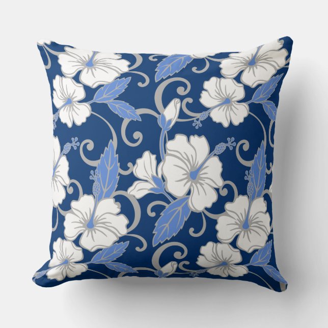 POLYNESIAN DREAM (BLUE) CUSHION (Front)