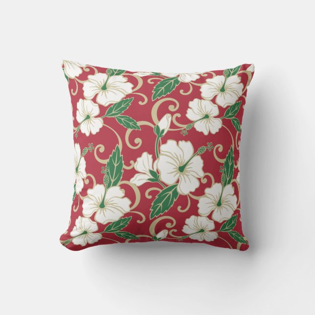POLYNESIAN DREAM (CHRISTMAS) Throw Pillow (Front)