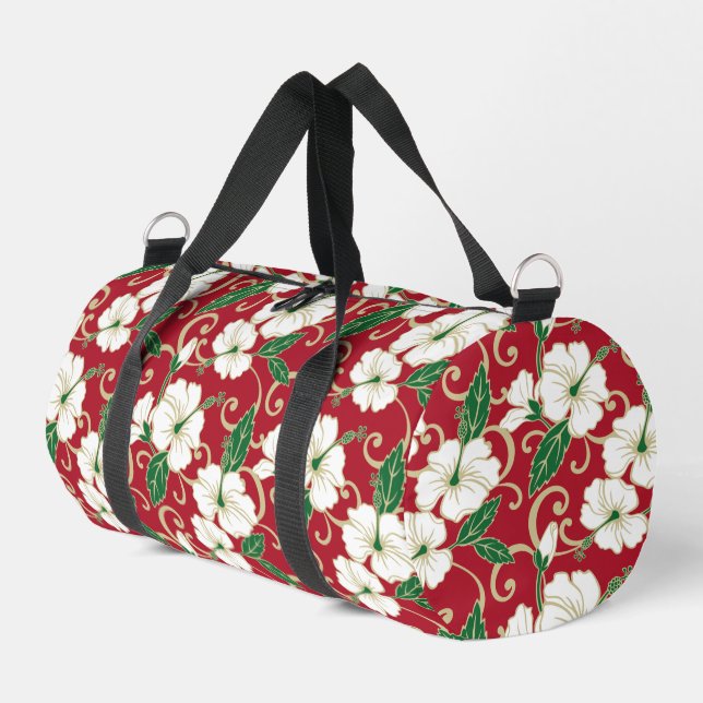 POLYNESIAN DREAM PATTERN IN CHRISTMAS DUFFLE BAG (Left Corner)