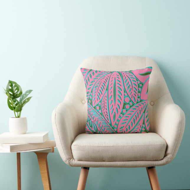Polynesian Leaves Cushion (Chair)