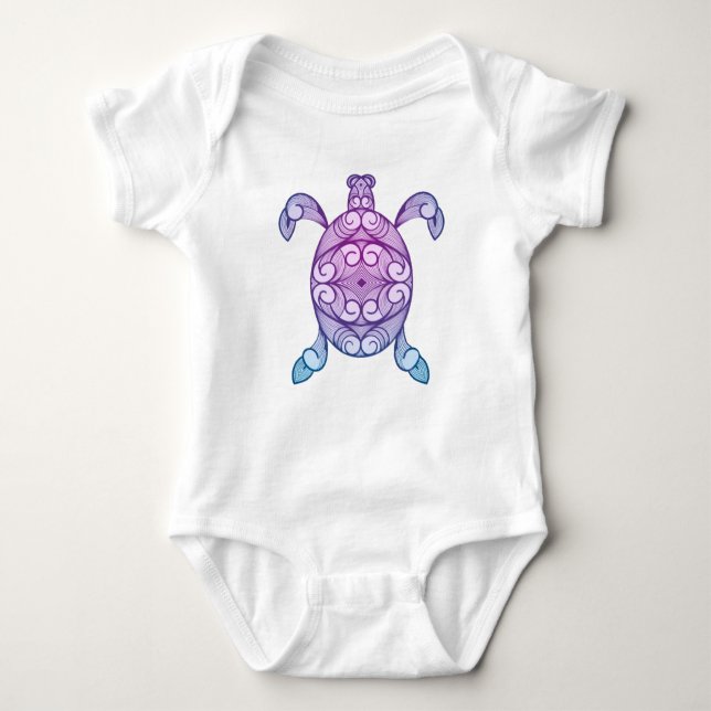 Polynesian Maori Turtle Baby Bodysuit (Front)