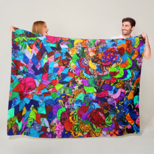 POLYNESIAN PATTERNS FLEECE BLANKET